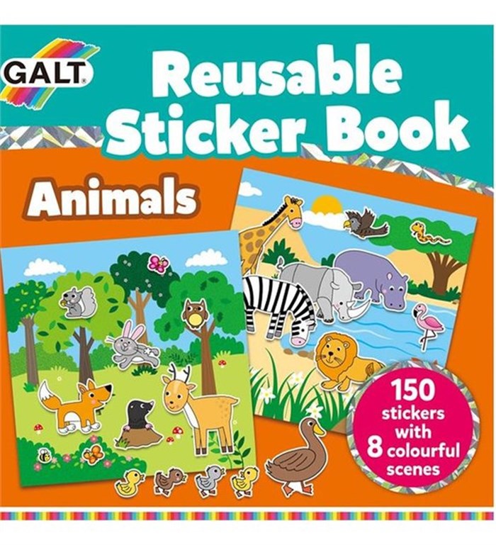 Reusable Sticker Book - Animals 3 yaş+ 