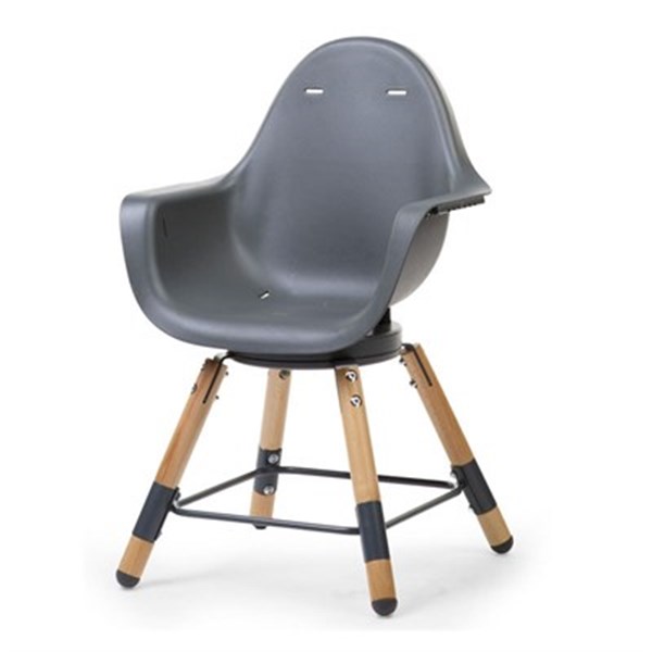 Evolu 180° Mama Sandalyesi, Naturel / Antrasit + Ön tepsi + Silikon Mat