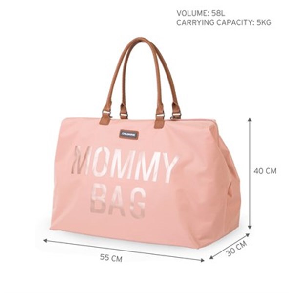 Mommy Bag, Anne Bebek Bakım Çantası, Pembe