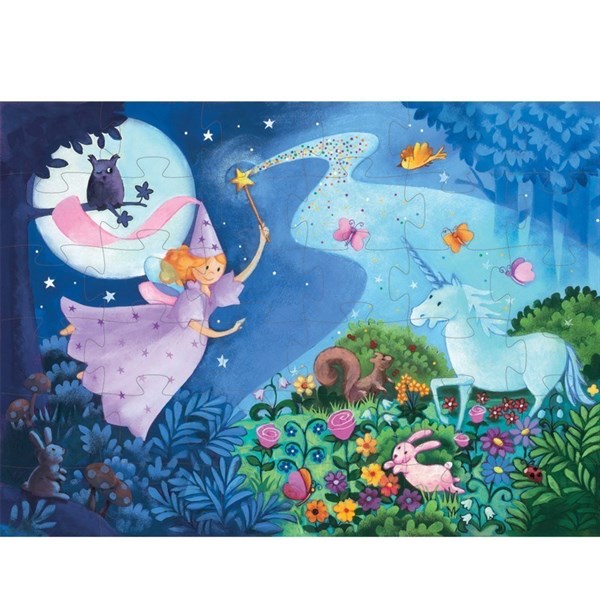 Djeco Dekoratif Puzzle 36 Parça / The Fairy and The Unicorn 