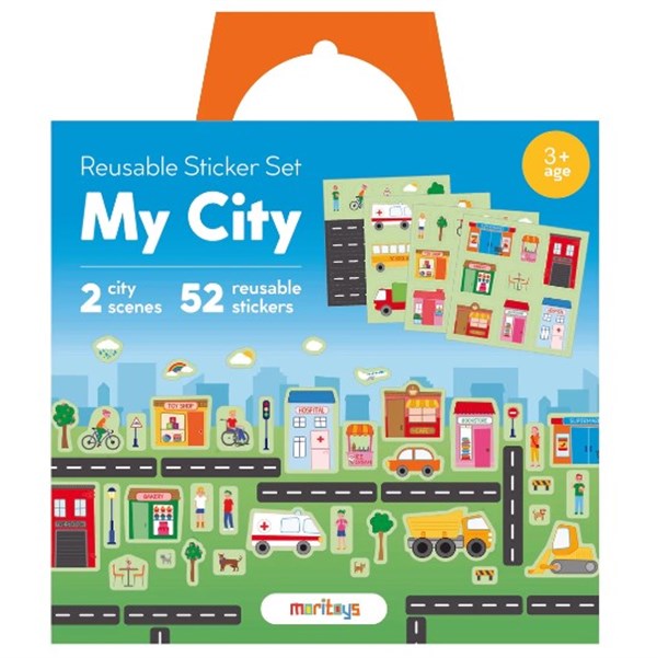 Reusable Sticker Set: My City